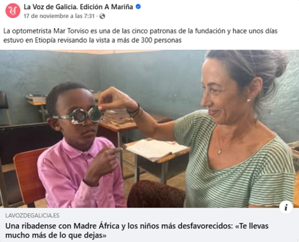 Llevando la salud visual más allá de las fronteras: nuestra directora clínica en Etiopía